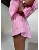 SPODENKI  DENIM RÓŻOWE