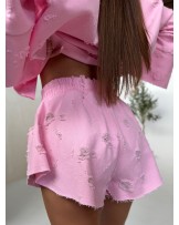 SPODENKI  DENIM RÓŻOWE