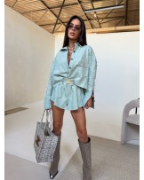 KURTKA  DENIM LIMITED MIĘTOWA