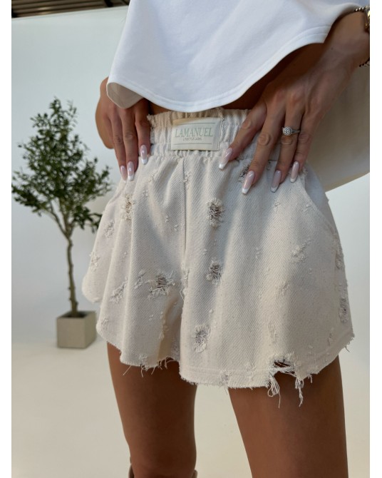 SPODENKI  DENIM beżowe