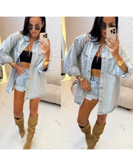 JEANSOWA KOSZULA DENIM JASNY ▪️Oversize