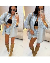 JEANSOWA KOSZULA DENIM JASNY ▪️Oversize