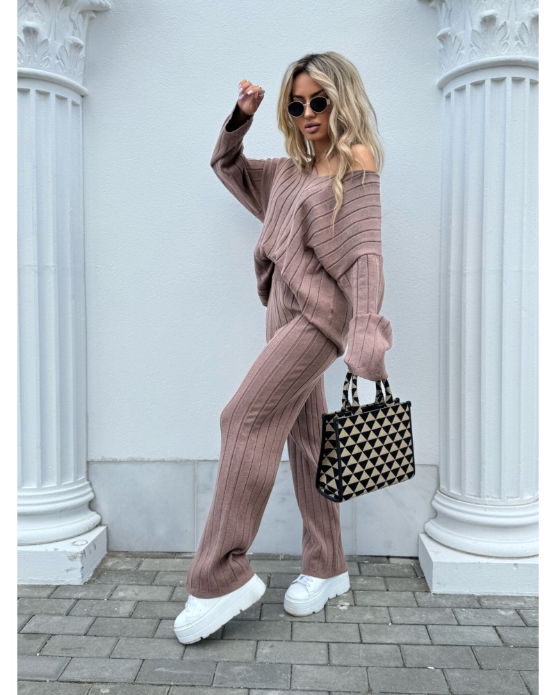 SWETERKOWY KOMPLET CANY MOKKA ▪️