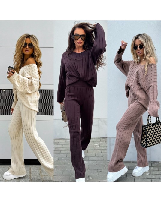 SWETERKOWY KOMPLET CANY   ▪️jasny beż