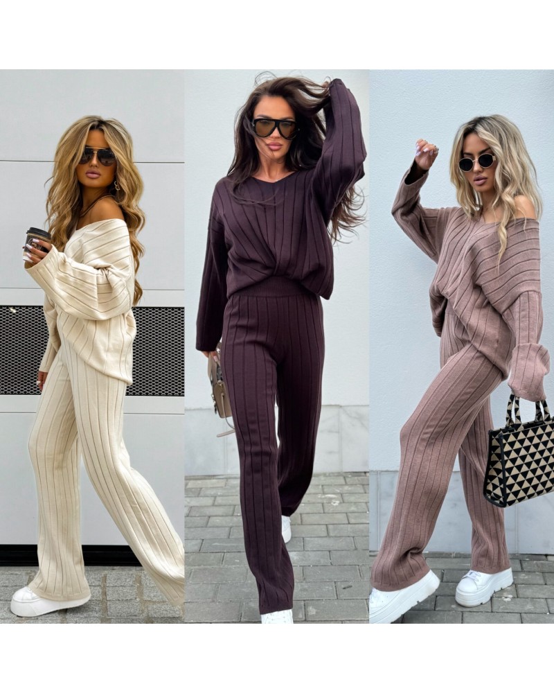 SWETERKOWY KOMPLET CANY   ▪️jasny beż