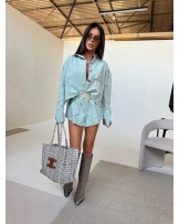 KURTKA  DENIM LIMITED MIĘTOWA