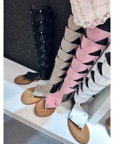 SKÓRZANE GLADIATORKI SKÓRA ▪️Cappucino